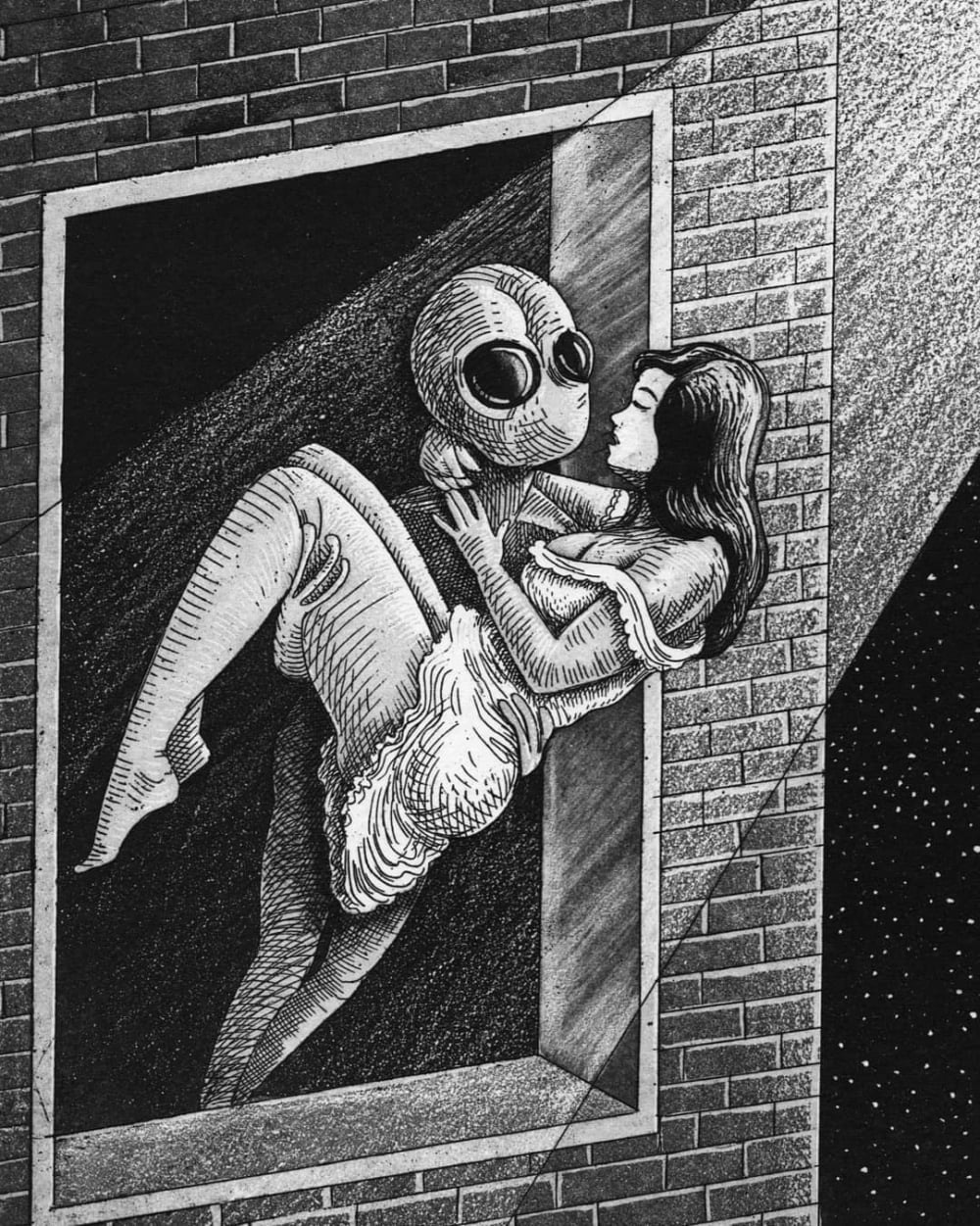 Stranger in The Night- Etching