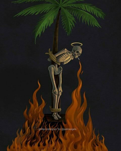 Burning Skeleton - Marco Melgrati
